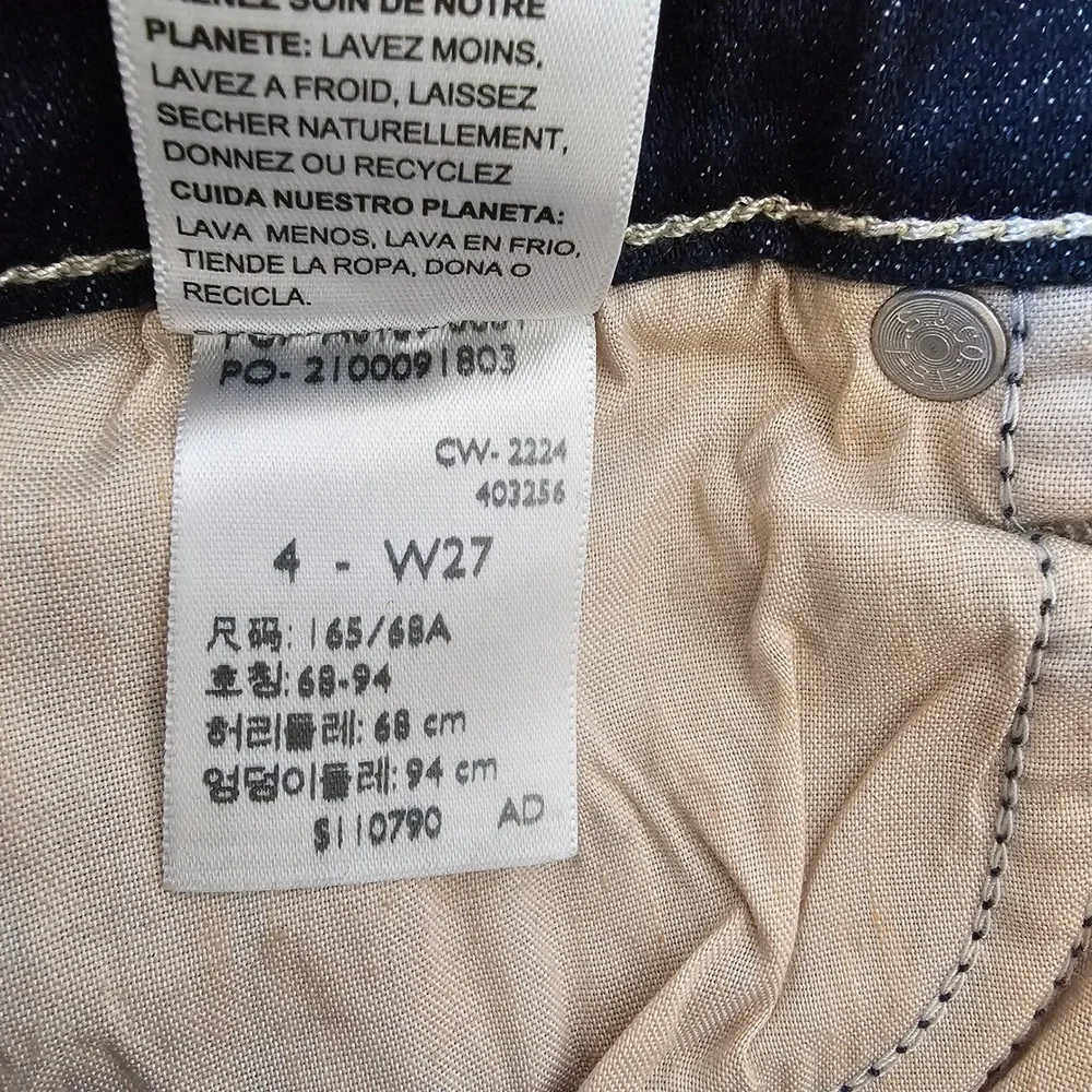 NWT Signature by Levi Strauss Gold Label True Bootcut Jeans Size 4 W27 - Picture 6 of 7